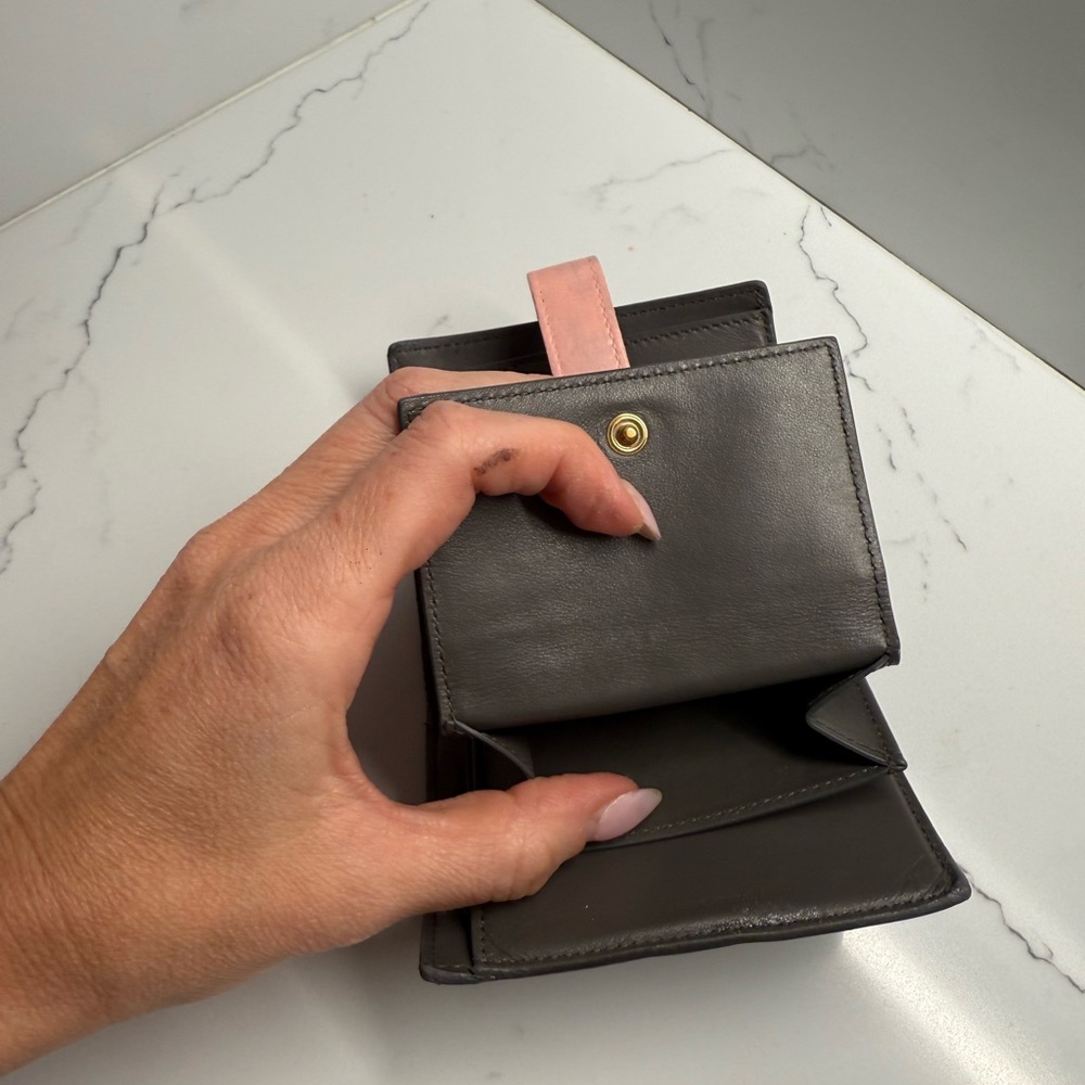 Celine Grey and Pink Women's Wallet - Picture 6 of 9